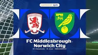 EA Sports FC 26 | Middlesbroug vs Norwich - Sky Bet Championship EFL | Gameplay PS5