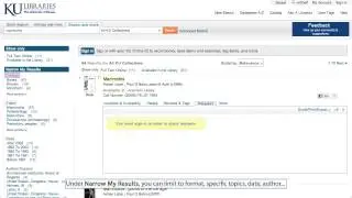 University of Kansas Libraries: Search Books
