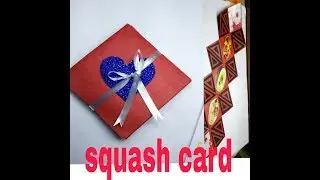DIY Crafts - How to make a Squash Card (Squash Book) Greeting Paper Cards - Scrapbooking Gift Ideas