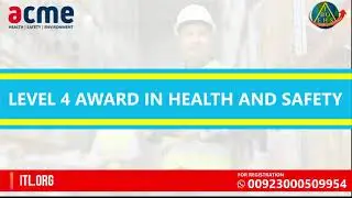 IBOEHS | Level 4 Award In Health And Safety Training in Pakistan | ACME