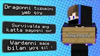 Minecraft ammo tomoshabinlar menga oʻz chellenjlarini berishdi 🫡