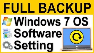 How to Backup Windows 7 OS | Data & Software in Hindi