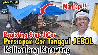Begisting Tanggul jebol kali malang Siap Di Cor 