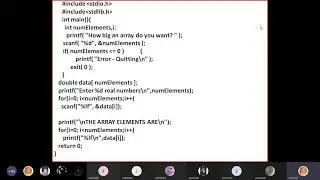 Runtime Initialization of Array By Dr.E.Raju
