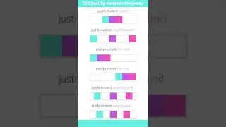 CSS Flexbox | Justify Content Property #shorts