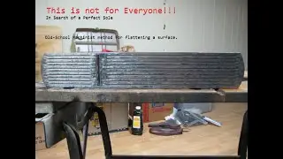 Old School Machinist Technique for Getting a Perfectly Flat Plane Sole