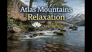1 Hour Moroccan Nature Ambience 🌿 Atlas Mountains River | Relax • Sleep • Focus