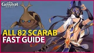 82 Scarab Locations FAST ROUTE Cyno Ascension Material Genshin Impact 3.5