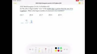 2020 Math Kangaroo Levels 5-6 Problem #26