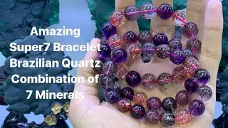 Super7 Bracelet/Melody Stone/ Healing Crystal/Combination of 7 Crystal/Best Yoga Crystal
