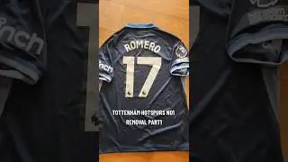 TOTTENHAM HOTSPURS NAMESET REMOVAL #drjersey #football #coyg #tottenhamhotspurs