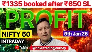 PROFIT ₹1335 🤩😍 NIFTY 50 Option Intraday Trading @Rinkutradingjourney 