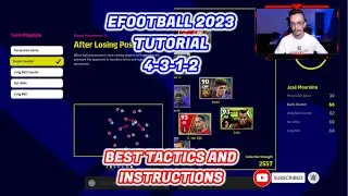 EFOOTBALL 2023 - BEST CUSTOM FORMATION 4-3-1-2 TUTORIAL - BEST TACTICS & INSTRUCTIONS