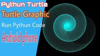 Pythun Turtle Graphic effect in 1 minute -Anupam Solution Use Turtle Library in pythun in Mobile