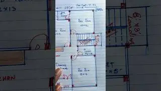 27X42 New best 3bedroom floor plan shorts video II 3bhk ghar ka naksha #shortvideo #shorts