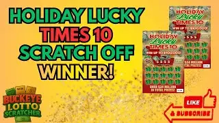 💥HOLIDAY LUCKY TIMES 10 SCRATCH OFFS!!💥Ohio Lottery Tickets!!🍀🍀🍀#win #scratch #lottery #ohiolottery