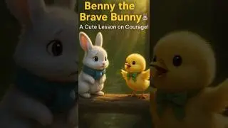 Benny the Brave Bunny 🐰 | A Cute Lesson on Courage! #kidsvideo #childrensstories