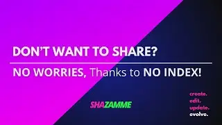 Stop Search Engines From Seeing These Pages! Shazamme's No-Index Guide