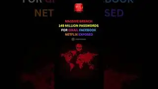 Top Accounts at Risk 149M Credentials Leaked Online #shorts #facebook #instagram #netflix #yahoo