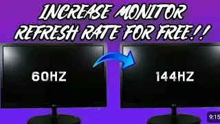 HINDI] How to increase Monitor Refresh rate for free! || How to increase hz ||Gpu #overclockmonitor 