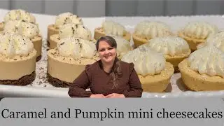 Caramel and pumpkin mini cheesecakes (Карамельные и тыквенные мини чизкейки)