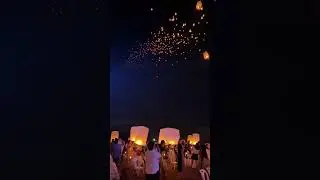 People Celebrating Loy Krathong in Thailand #travel #festival #happy #live