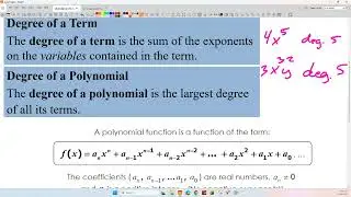 25-12-08[H.6.3 PR 1-2] Polynomials, Polynomial End Behavior