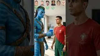 What If Football Stars Turned Into AVATAR #football #ronaldo #cr7 #messi #shorts