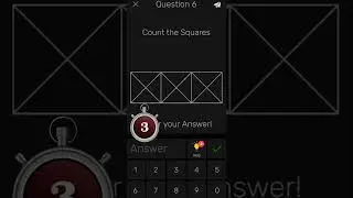 Count the total number of squares in 10seconds !!!!!! #shorts #brainmath #funnymath