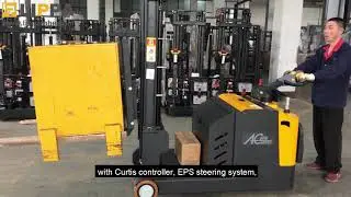 Counterbalanced stacker 1.5t with lithium battery