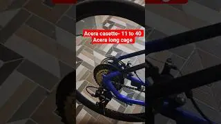 new casette and rd #cycling #acera #shimano #travel