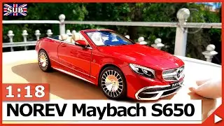 1/18 Norev Mercedes-Maybach S650 S-Klasse Cabriolet - Maximaler Luxus | Modellauto Review