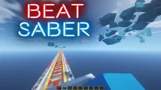 Beat Saber Physics in minecraft (Minecraft Rhythm Game) - Synchronized