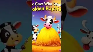 The Cow Who Won a Golden Haystack.Greed makes even smart animals act silly.cow stories, golden.