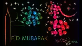 Illustrator tutorial color glossy Eid card design