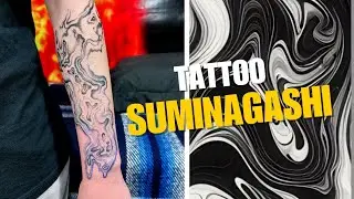 Tattoo suminagashi 
