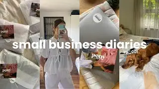 small business diaries 🎀 packing orders, summer samples, market prep + more
