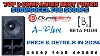 TOP 8 COMPANIES BEST PUNCH SUBWOOFER||FOR SCOOPS IN TELUGU 2024