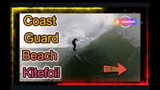 Kitefoil in the Waves on CapeCod ASMR    4K