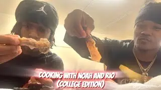 Cooking with Noah and Rio 🍽️(college edition)#firstvideo 