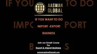 If you want to start your Import Export Business....Join our email course in just Rs 499