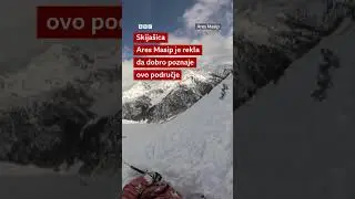 Skija&scaron;ica i pas zahvaćeni lavinom | BBC News na srpskom #andora #skijanje #zivotinje #shorts