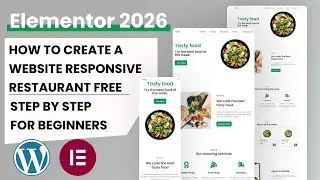 Responsive Website Design Using WordPress Elementor Tutorial | Website Landing Page Tutorial