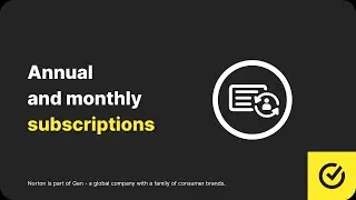 Annual and Monthly subscriptions