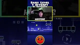 Only 1 Attempt!  #geometrychallenge  #geometrydash #dailylevel