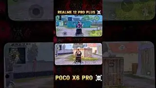 POCO X6 PRO VS REALME 12 PRO PLUS BGMI SPEED TEST ☠️ #realmegtmasteredition #realme #shorts