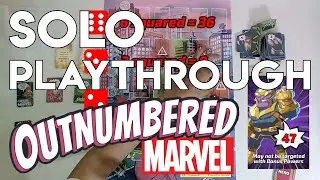 Outnumbered Marvel Board Game - Solo Playthrough