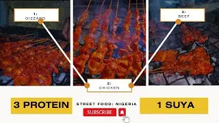 Exploring Ibadan's Suya Spot: Chicken, Beef & Gizzard Feast! 🌶️🔥 | Nigerian Street Food Adventure
