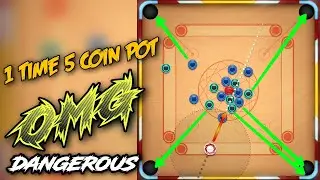 Carrom pool /1 Time 5 coin Pot indirect /OMG 😳 /Trick Short's Game Play/Gaming Nazim/Miniclip CARROM