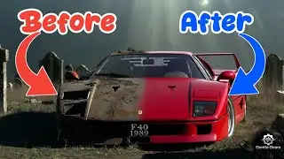 Abandoned Ferrari F40 1989 Restored to Perfection | Silent ASMR Car Restoration | Gentle Gears